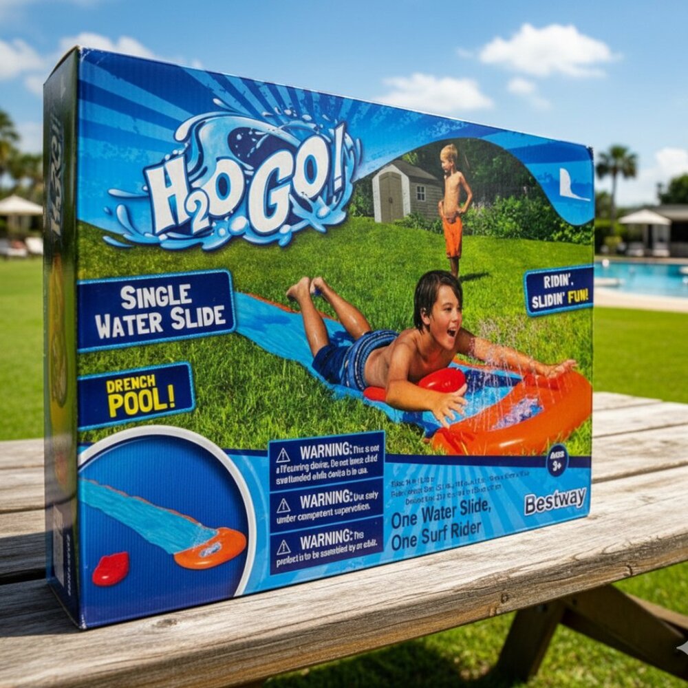 H2OGO! Single Water Slide & Surf Rider